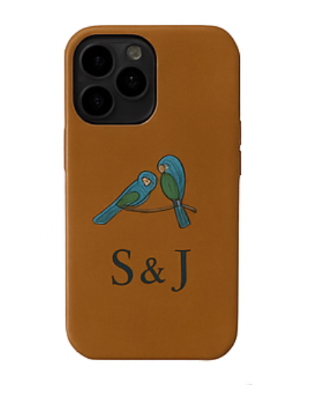 Hand Painted Leather Phone Case
