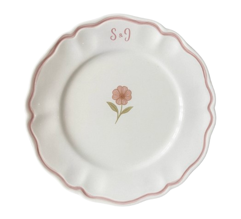 Scallop Edge Dining Plate